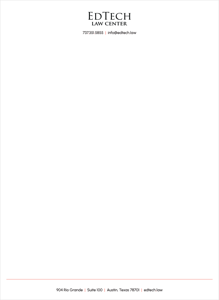 EdTech Law letterhead